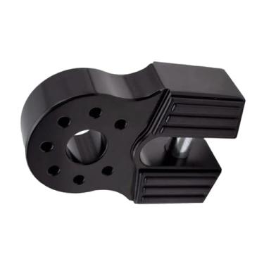 Imagem de Generic Manilha de guincho genérica, resistente, liga de alumínio, ferramenta de reboque automotiva, forte, com proteção de borracha para carros UTV, ATV, Preto