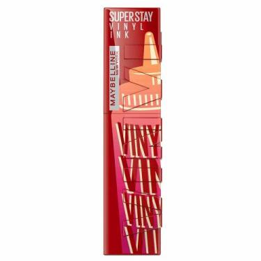 Imagem de Batom Líquido Maybelline SupersStay Vinyl Ink Sauce 45g, 200 Salsa