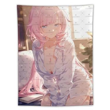 Imagem de LIEGBMEU Sexy Bikini Hot Anime Girl Tapeçaria 152.4 cm x 203.2 cm Interior Exterior Wall Quilt Art Decoração de Tapeçaria Caprichosa, Aa062