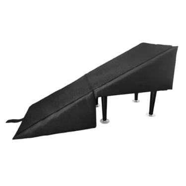 Imagem de Generic Escada para cães de estimação, rampa para animais de estimação, banco confortável, portátil, multifuncional, dobrável, sofá-cama, escada para cães de, Linho Preto