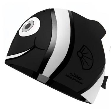 Imagem de Touca De Natação Gold Sports Kids Fashion Fish De Silicone-Unissex