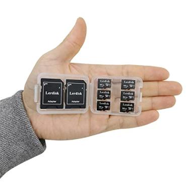 Imagem de Lerdisk Cartão micro SD de atacado de fábrica 64GB U3 pacote de 6 polegadas MicroSDXC UHS-I C10 a granel com adaptador SD produzido por licença autorizada (64GBX6)