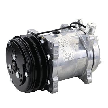 Imagem de ACTECMAX Compressor De Ar Condicionado Universal 2 Unidades Embreagem Sd 508 5H14 R134A Correia Em V 24V