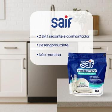 Imagem de Saif Detergente em Pó Para Máquina de Lavar Louças 1Kg, 3 unidades