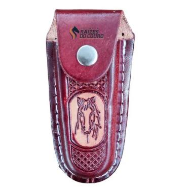 Imagem de Bainha Para Canivete Luxo Em Couro Feita A Mão Oferta Da Fábrica - Raí