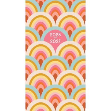 Imagem de Agenda de bolso 2026: Agenda de bolso mensal de dois anos (29 meses): agosto de 2025 - dezembro de 2027, 16,5 cm x 8,9 cm - Arco-íris infinitos