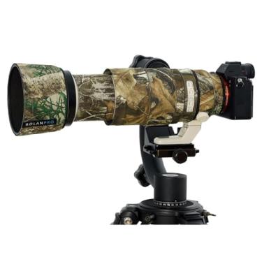 Imagem de ROLANPRO Capa de lente camuflada para Sony FE 100-400 mm f4.5-5.6 GM OSS Capa de proteção de lente - # 27 Jungle Camo impermeável