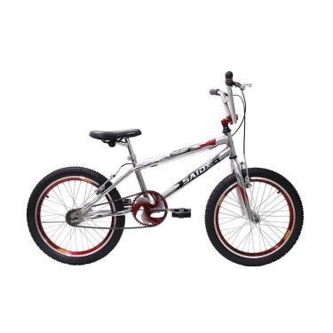 Imagem de Bicicleta Aro 20 Infantil Bike Bmx Cross Freestyle Cromada A Cromo/ Verme