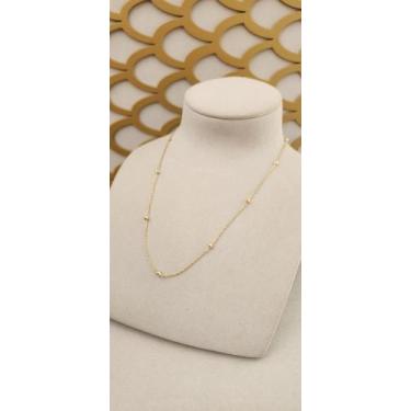 Imagem de Colar de Bolinha 3mm 45cm Ouro 18k Gardenia Joias