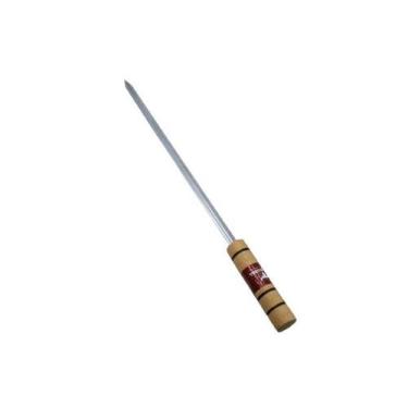 Imagem de Espeto Simples Churrasco P/ Assar Carne Costela Tulipa 55cm - Grilazer