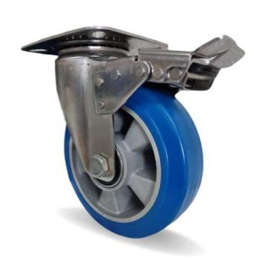 Imagem de Rodizio Inox Industrial Giratório 6 Pol. Anti-Risco C/ Freio 550 Kg - 