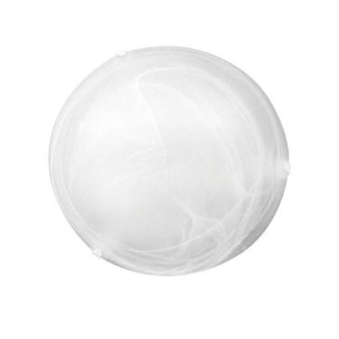 Imagem de Plafon Taschibra Laguna 30cm Murano Redondo Branco E27 Bivolt