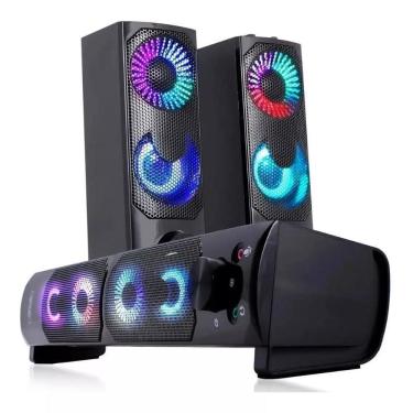 Imagem de Caixa De Som Para Computador 2x1 - Barra ou Par Potência 12w Rms