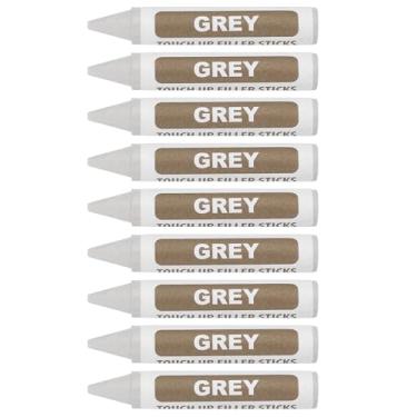 Imagem de PATIKIL Marcadores de móveis para retoque, 9 peças de cera de madeira, gizes de cera para reparo de móveis para arranhões e furos de madeira, cinza