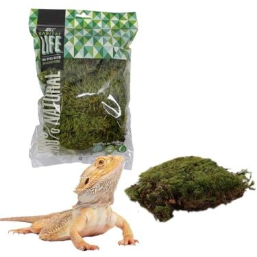 Imagem de Quality Growers - The Habitat Life - Musgo de humor natural - para terrários de répteis, anfíbios e invertebrados - retenção de umidade - controle de umidade - roupa de cama macia - sem corantes e