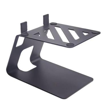 Imagem de BaotyJie Suporte de alto-falante de mesa Suporte de áudio Absorvente de choque Multiuso Elegante Almofada antivibração de alto-falante de mesa Estante, Preto