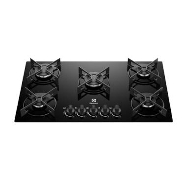 Imagem de Electrolux Cooktop 5 Bocas a Gás Electrolux Mesa de Vidro Efficient Grade de Aço Fosco (KE5GR) Bivolt