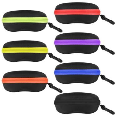 Imagem de INNOLIFE Estojo de óculos de sol com zíper e mosquetão de plástico, 7pcs in Mixed Colors