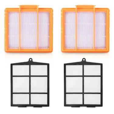 Imagem de Jollsung Filtros de substituição AV2501S para aspirador de pó Shark Robot AV2501AE RV2502AE RV2520AOUS AV2510AOUS AV2511AE RV2610WA RV2610WD, 2 filtros HEPA e 2 filtros pré-motor