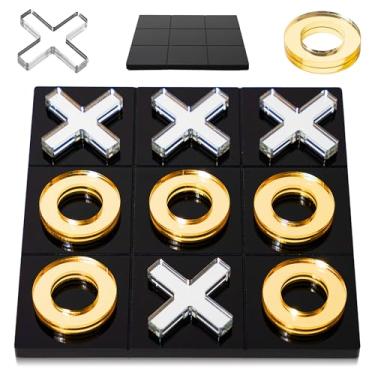 Imagem de VENGO SPACE Acrylic Tic-Tac-Toe Coffee Table Decor - Modern Tic-Tac-Toe - XOXO Table Decor