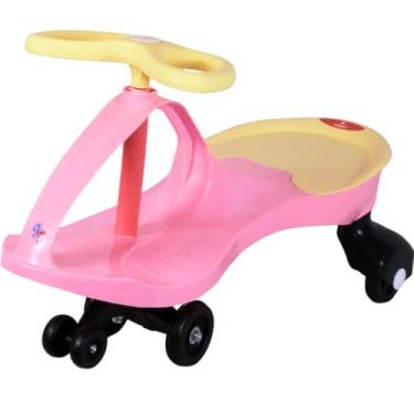 Imagem de Carrinho Rolimã Infantil Super Car Rosa com Volante 360 - Castela