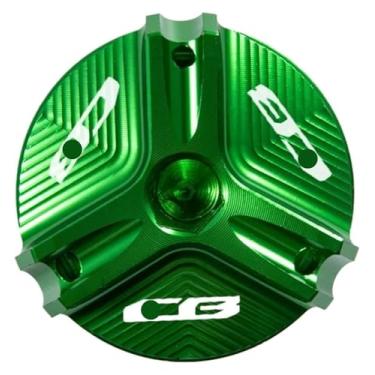 Imagem de BYYINGSUS Compatível com CB 1000R CB1000RR CB650R CB 650R 300F CB500F CB500X CB600F CB650F 900F CB1100 Tampa de parafuso de tampa de óleo de motor (verde CB)