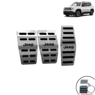 Imagem de Pedaleiras Em Aço Inox Jeep Renegade Manual Preto