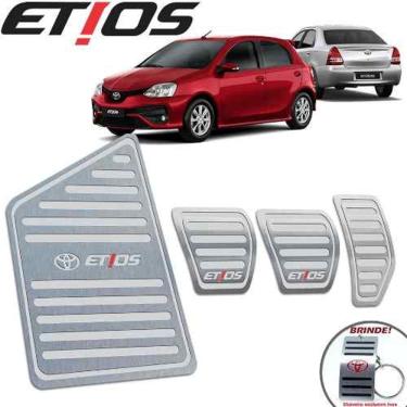 Imagem de Pedaleiras + Descanso Toyota Etios 13 A 19 Manual Prata