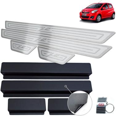 Imagem de Soleira Aço Inox Jac J2 2012 A 2016 Prata Alto Relevo