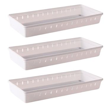 Imagem de Organizador de gavetas e talheres modular 37,5 x 15,4 cm com 3 unidades Plasutil ref.9735