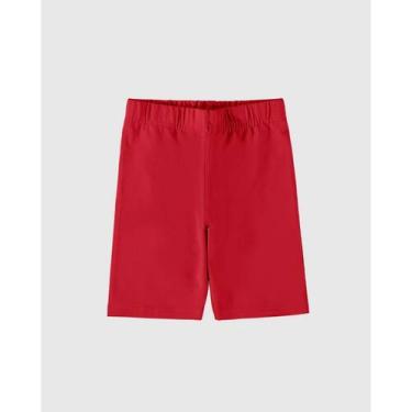 Imagem de Bermuda Cotton Meninas Malwee Kids 4 ao 8 Ref. 021350, Vermelho 2226, 