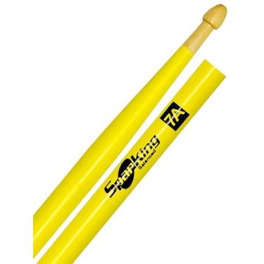 Imagem de Baqueta Spanking Linha Luminosa 7A Clássica Amarela Fluorescente (4116AM)