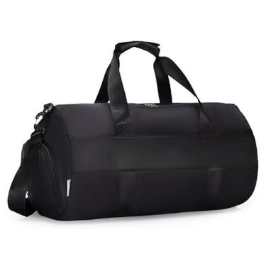 Imagem de Bolsa Mala Maternidade Grande Capacidade À Prova D' Água Academia Viagem Fitness Esportiva(Preto)