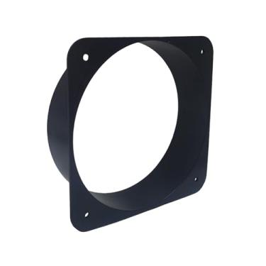 Imagem de Flange de conector de duto, conector de flange reto ABS JSIXASO de 15 cm para secadora de dutos, banheiro, exaustor de cozinha