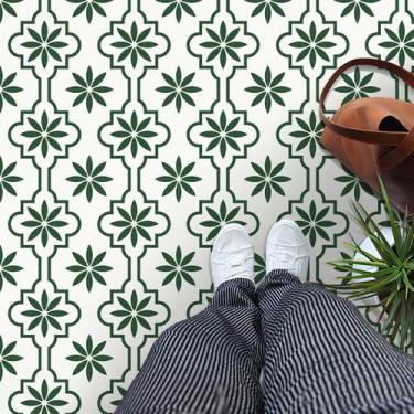 Imagem de Ladrilho de piso Peel and Stick MORCART Vinyl 20PCS 20x20cm