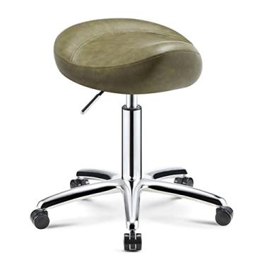 Imagem de JMYSD Banqueta ergonômica para cadeira odontológica, banco de beleza, altura ajustável para dentista, salão, massagem, escritório, C, M