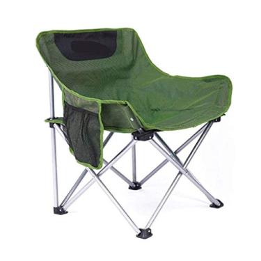 Imagem de ZYHSIJOBAS Cadeiras dobráveis portáteis ultraleves ao ar livre, cadeiras dobráveis para acampamento, cadeiras de praia, 44 x 66 cm