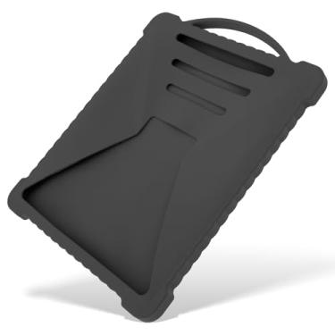 Imagem de Capa protetora de silicone para Starlink portátil com alça superior capa protetora de fácil instalação para acampamento ao ar livre caminhadas viagem de carro (preto)