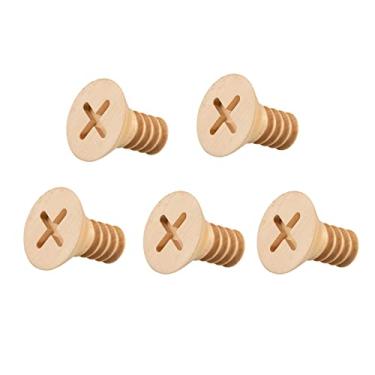 Imagem de Cabide montado na parede ganchos de entrada gancho de montagem na parede criativo forma de unha casaco de madeira pendurado chapéu saco toalha casaco chapéu rack 5 peças cabideiro pendurado entrada