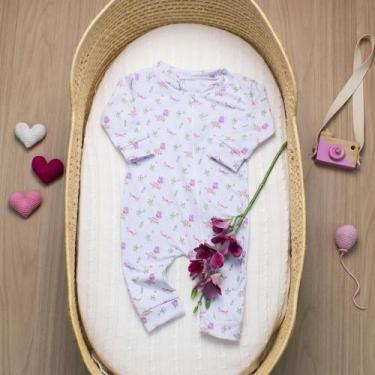 Imagem de Macacão Cotton com Zíper Bebê Antialérgico Confortável e Prático Borbo