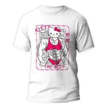 Imagem de Camiseta Hello Kitty Maromba - Treino e Bodybuilding em Algodão - Loja