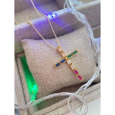 Imagem de Colar crucifixo - Thaís Acessórios 