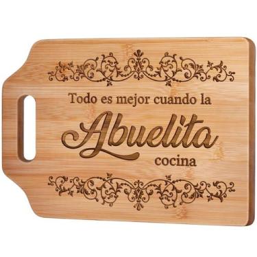 Imagem de Tábua de cortar AceThrills Bamboo 31x22x1 cm gravada