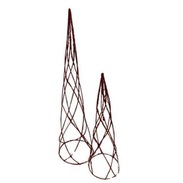 Imagem de Árvore Decorativa com LEDs Vermelhos - 40 a 60 cm - 2 Unidades - no-br