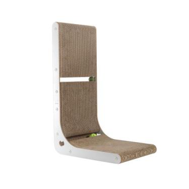 Imagem de Papelão Cat Scratcher SMARTBEAN em forma de L com bolas de brinquedo C
