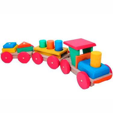 Imagem de Trenzinho Pedagógico com Pinos - Planeta Brinquedos