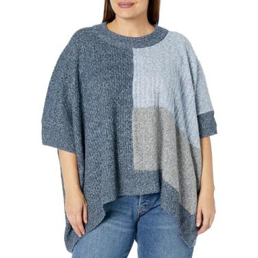 Imagem de Avenue Plus size Poncho MIA COL PRETO INDIGO, TAMANHO 1820, Índigo, 18-20 Plus