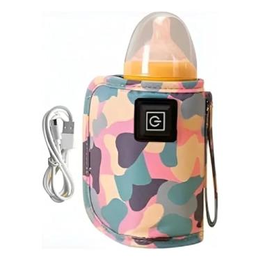 Imagem de Aquecedor 3 niveis Mamadeira Veiculo/Carro Usb Portátil. (Rosa)