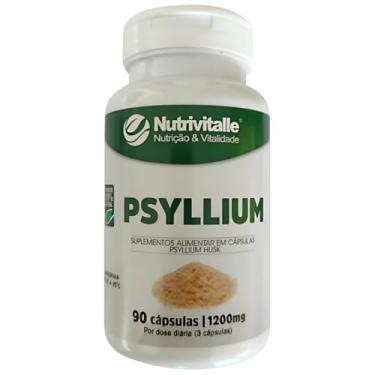 Imagem de Psyllium 1200mg Nutrivitalle – 90 Cápsulas | Suplemento Alimentar à Base de Fibras Naturais | 100% Vegetal