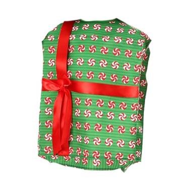 Imagem de UGPLM Fantasia de caixa de Natal para crianças, roupa divertida e inovadora para apresentações no palco, Xl